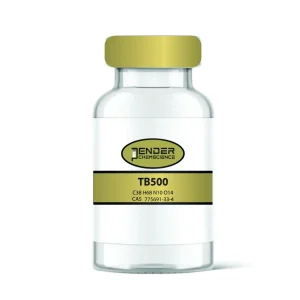 A bottle of tb 5 0 0 is shown with the label.