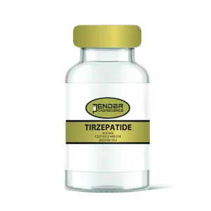 A bottle of tizepatide is shown.