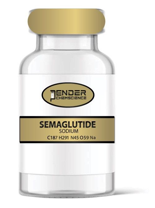 Semaglutide sodium vial for injection.