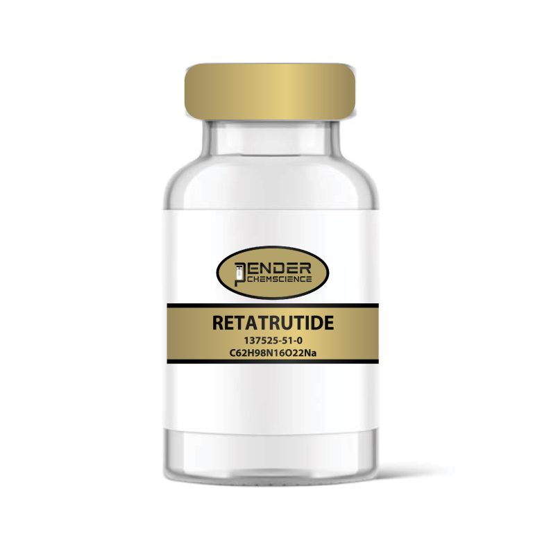 A bottle of reatrutide is shown on the side.