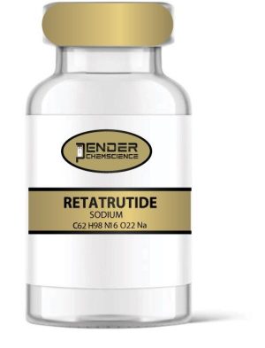 Retatrutide sodium vial for injection.