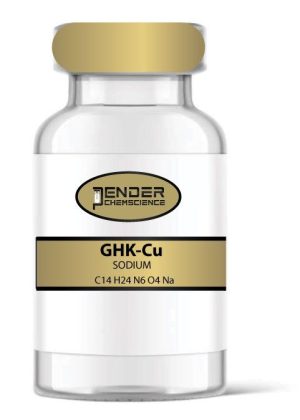 GHK-Cu sodium solution bottle.